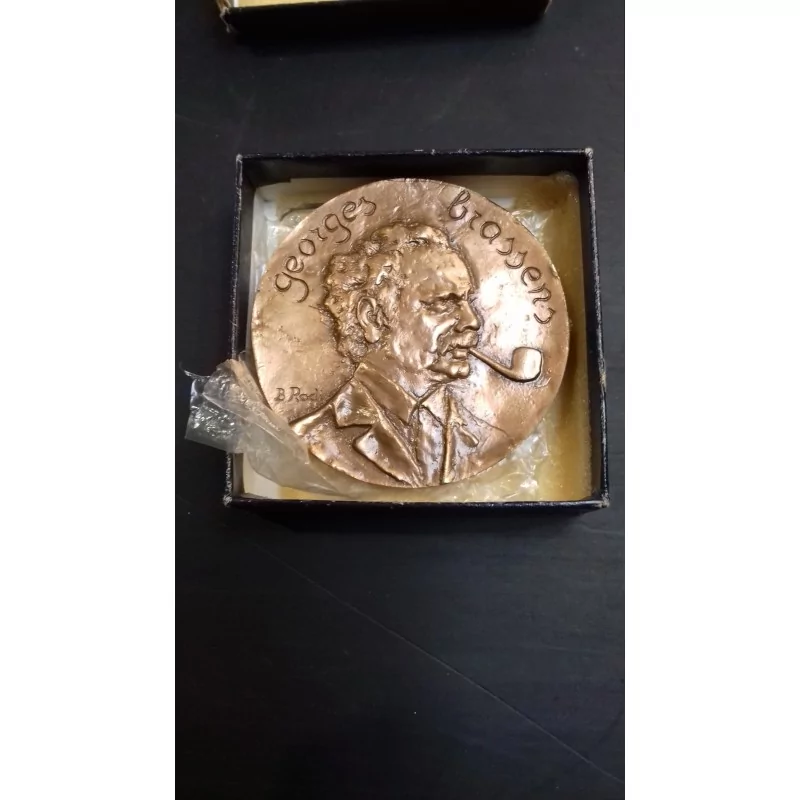 MEDAILLE BRONZE GEORGES BRASSENS