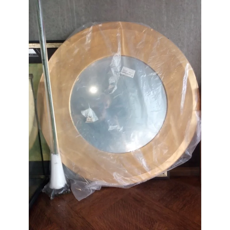 MIROIR OR ROND DIAM. 68 CM