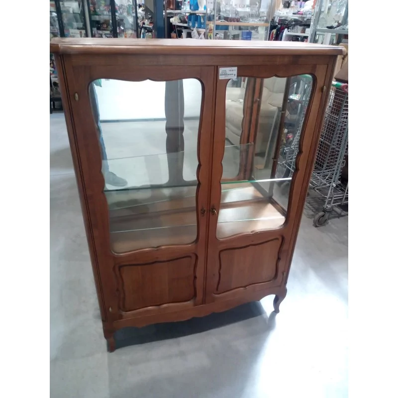 VITRINE MERISIER H129.L95P.35