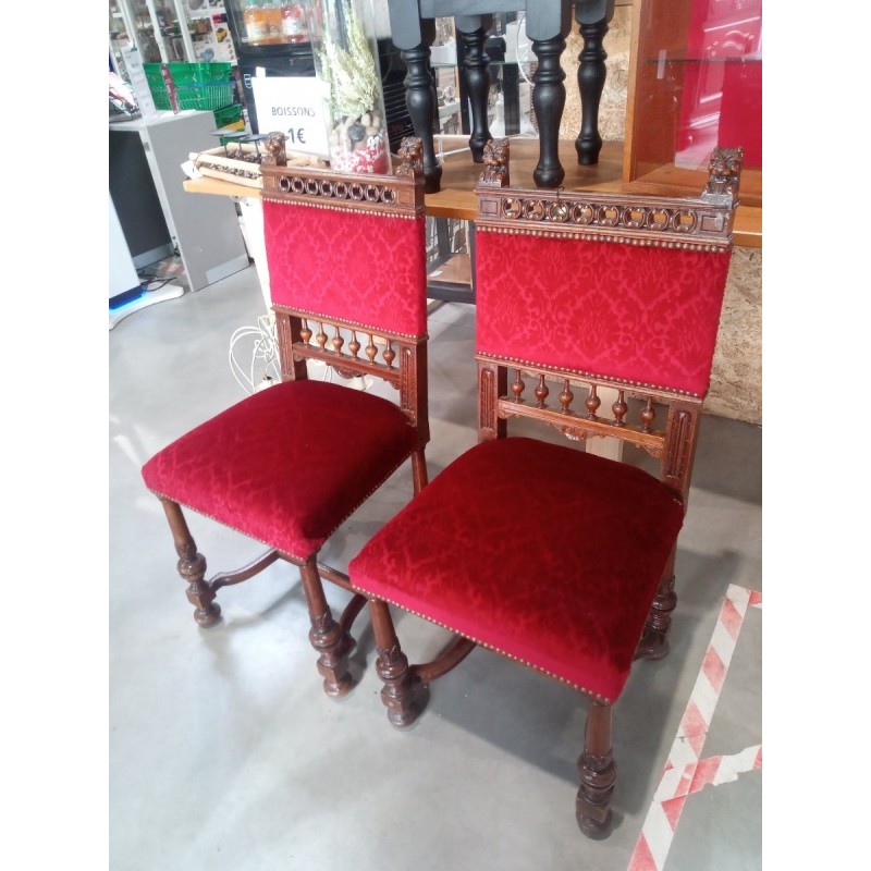 LOT DE DEUX FAUTEUILS HENRI III