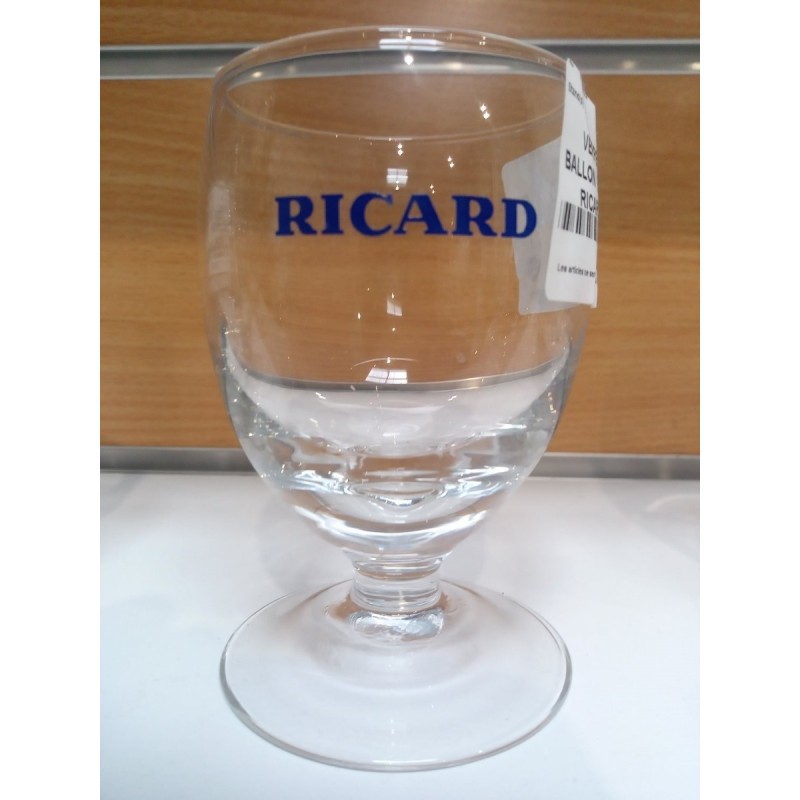 VERRE BALLON  BLEU RICARD