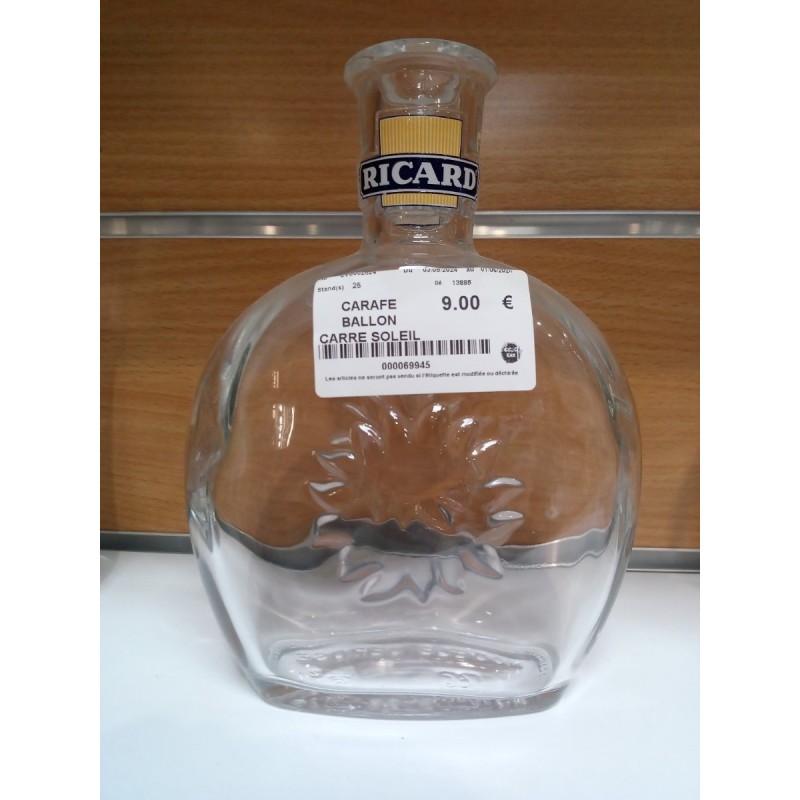 CARAFE BALLON CARRE SOLEIL RICARD