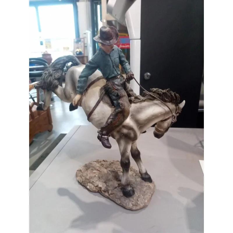 COWBOY A CHEVAL 25 CM