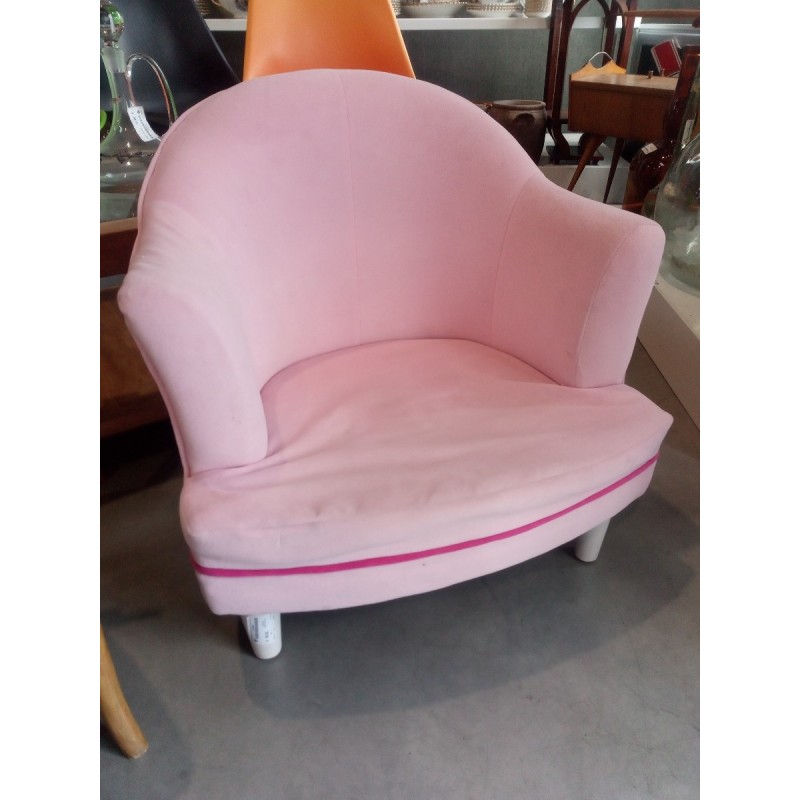 FAUTEUIL ROSE ENFANTS 