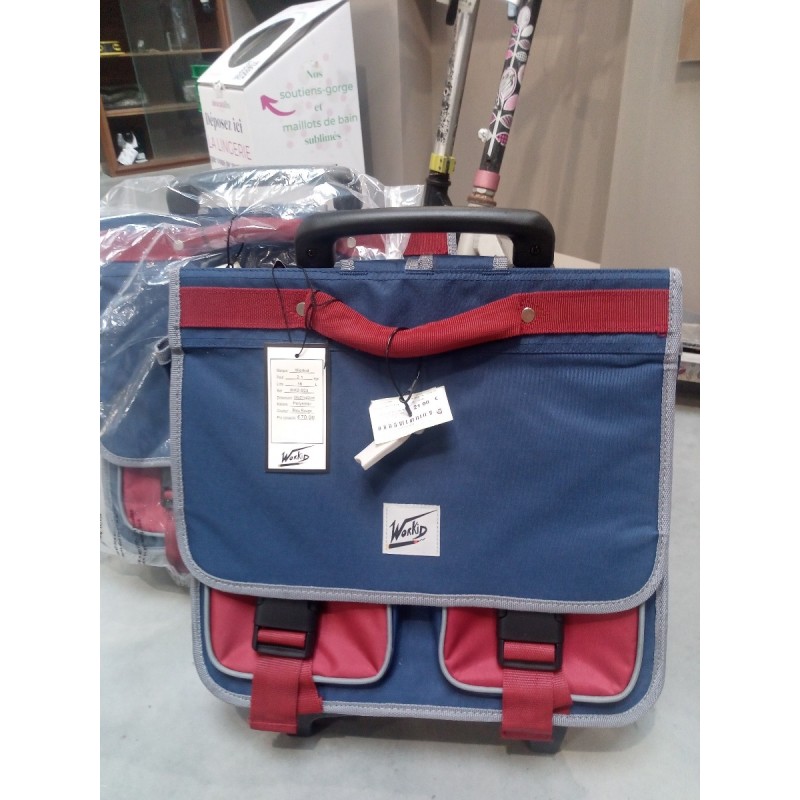 CARTABLE ROULETTE WORKID BLEU ET ROUGE