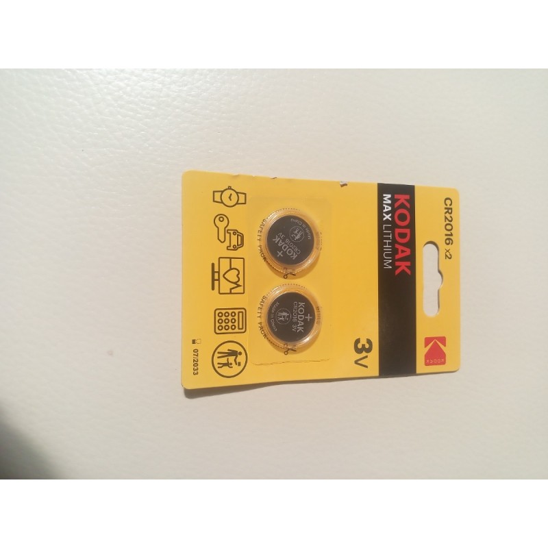 KODAK MAX LITHIUM CR2016X2 887930417661