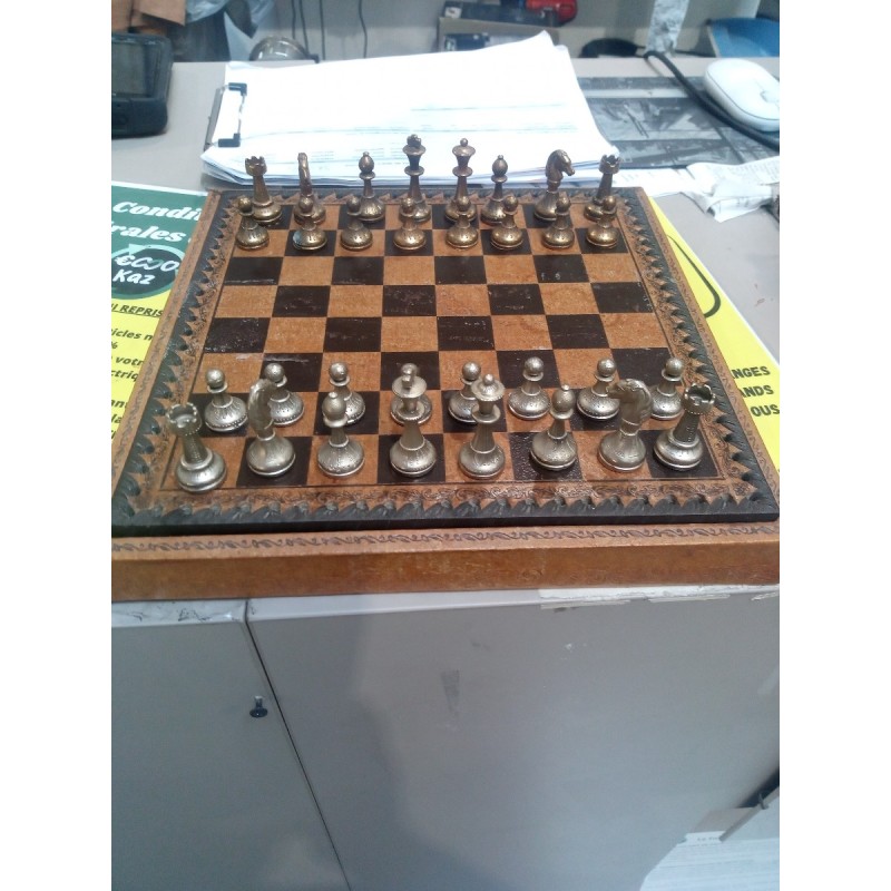 JEU D'ECHECS EN LAITON COLLECTION