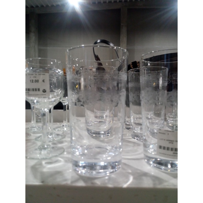 LOT 6 VERRES CRISTAL EPIS