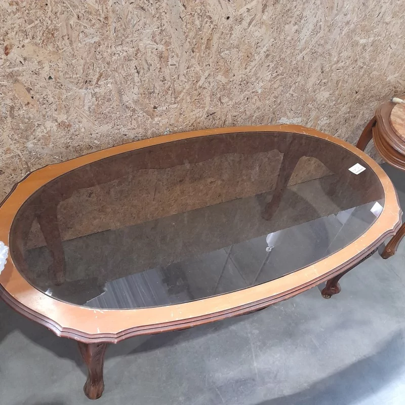 TABLE BASSE VITRE 