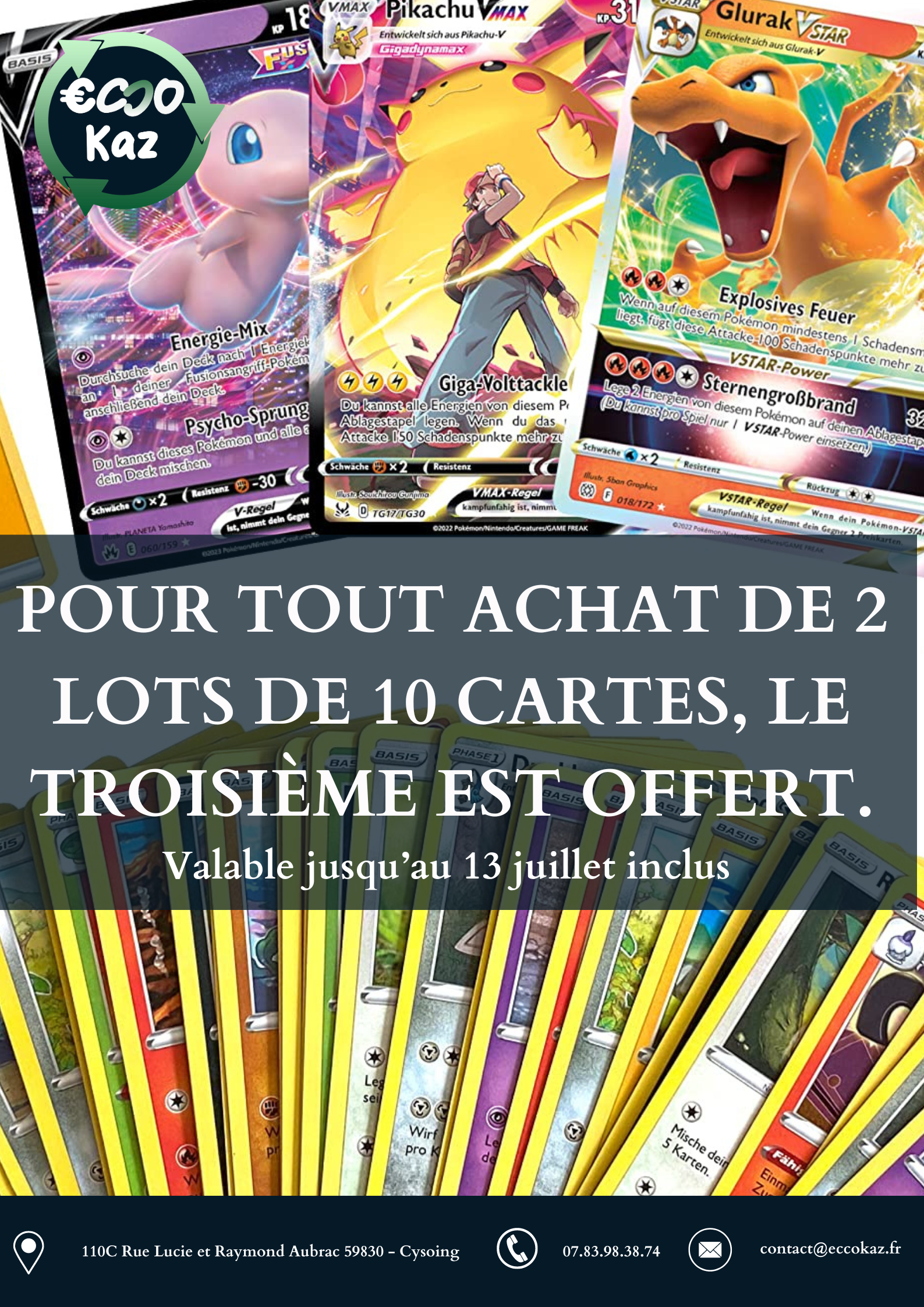 La vitrine #Pokémon fête ses 1 an chez #eccokaz ! ?? ECCOKAZ