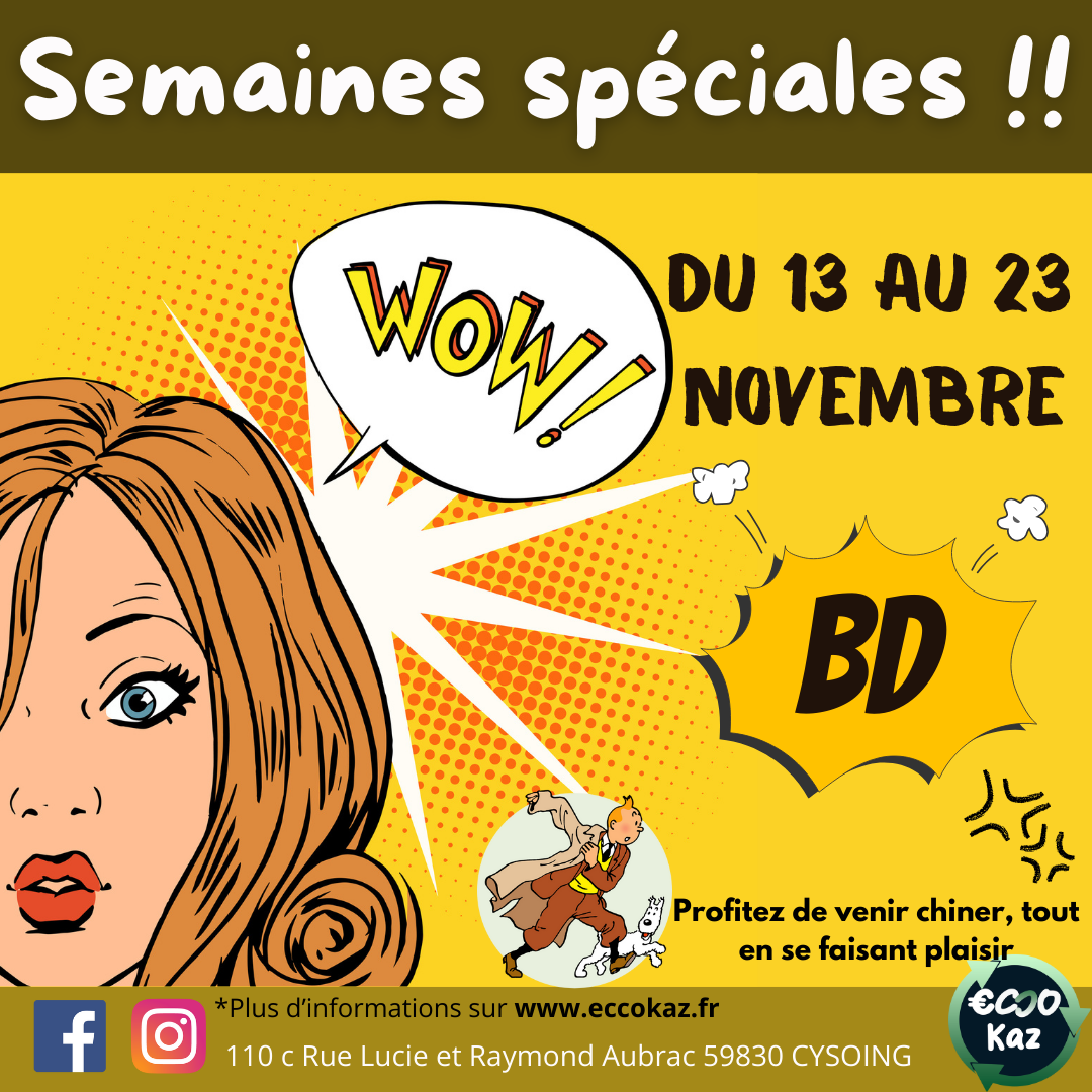 Une semaine spéciale pour les passionnés de BD ! ECCOKAZ